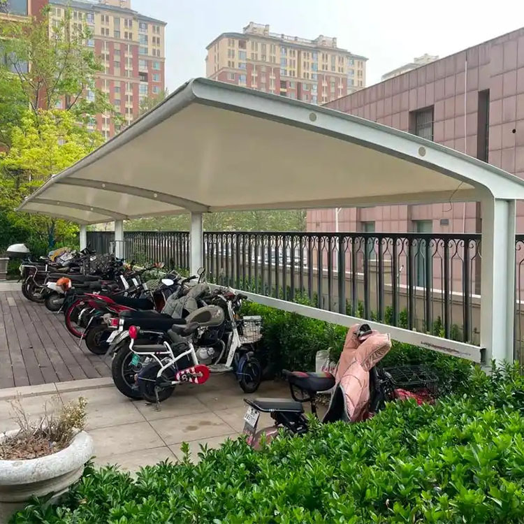 宁强县膜结构电动车棚